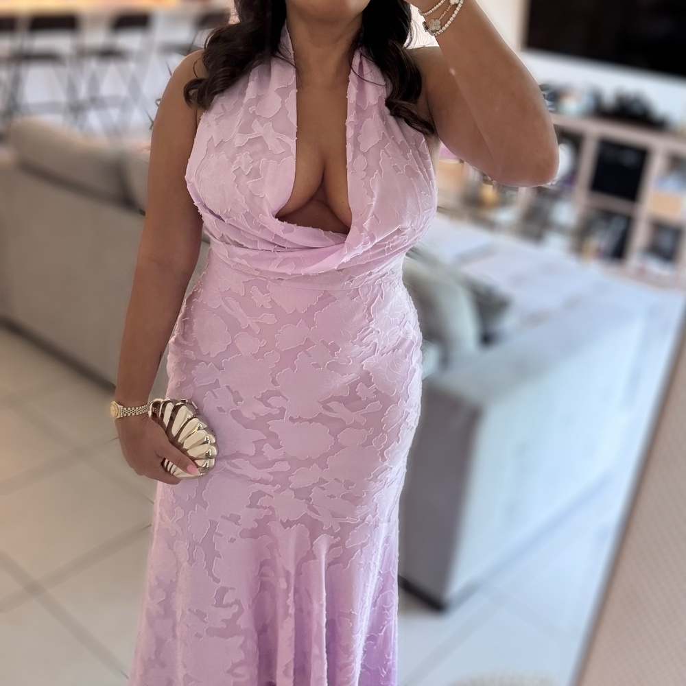 💜 Hello Molly Halter Maxi Dress – Lilac (XL / US 10) 💜